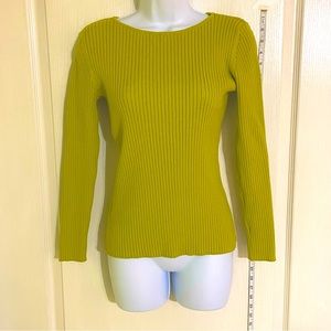 Chadwick’s of Boston Yellow Ribbed Top